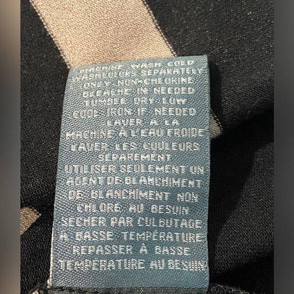 Gabby Skye Black And Beige 3/4 Sleeve Dress Sz 10 - Picture 9 of 16